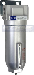 HEAVY DUTY INDUSTRIAL RATED HIGH FLOW PARTICULATE FILTER, IN-LINE WATER TRAP by THB