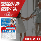 20x25x1 Air Filter MERV 11 Rating, 12 Pack of Furnace Filters Comparable to MPR - Image 4