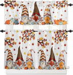 Fall Kitchen Curtain Set, Light Filtering Short Curtains Valance by Unknown