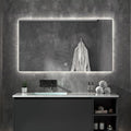 500 X800 mm Illuminated Backlit LED Bathroom Mirror, Wall Mounted Multifunction by JSLJDM