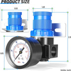 TAILONZ PNEUMATIC 5-in-1 1/4 Inch NPT AR2000 Mini Pressure Regulator Kit - Image 2