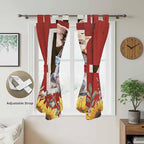 Pig Sunflowers Bathroom Curtains 63 Inch Length, Window Curtains Tab Top - Image 5