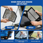 1Pcs Cabin Air Filter & 1Pcs Engine Air Filter Accessories - Image 6