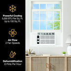 Whirlpool 5, 000 BTU 115V Window Air Conditioner & Dehumidifier - Image 5