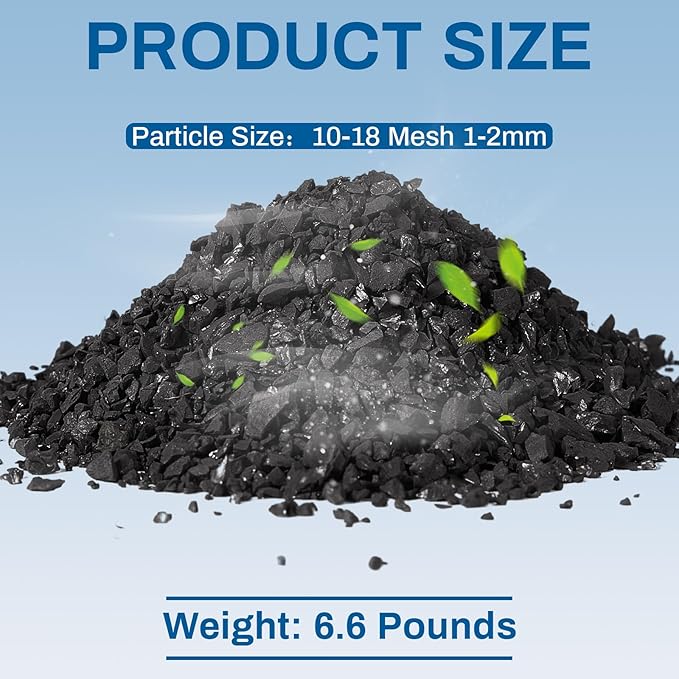 Timgle Bulk Water Air Filter Activated Charcoal Coconut Hull Granular Activated - Image 2