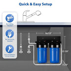 iSpring US21B-CPB 4-Layer High Capacity Under Sink Water Filter, Bad Taste & - Image 5