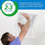 LotFancy 14x14x1 Air Filter MERV 8 4-Pack, Electrostatic Pleated Furnace & AC - Image 7