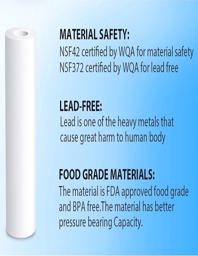 CFS – 4 Pack Replacement Water Filter Kit Includes Carbon Block, Polypropylene - Image 7