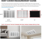 Return Vent Cover 24x18, Air Return Vent Cover, Flat Vent Cover, Rejillas De - Image 4