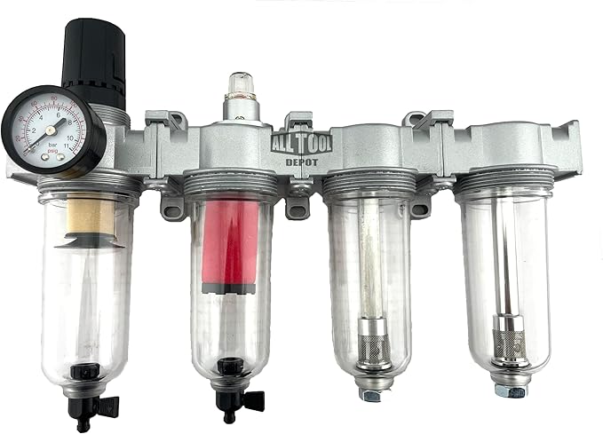 4 STAGE HIGH DUTY INDUSTRIAL GRADE ULTRA CLEAN FILTER REGULATOR COALESCING - Image 3