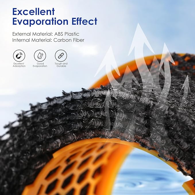 2 Pack Air Purifier Carbon Fiber Evaporator Filter Compatible - Image 3