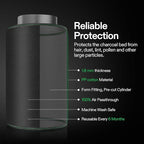 VIVOSUN 6 Inch Prefilter for 6" Carbon Filter, 13.78" Long - Image 4