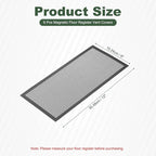 YOKIVE 6 Pcs Magnetic Floor Vent Covers, Floor Register Cover PVC Mesh Air Vent - Image 2