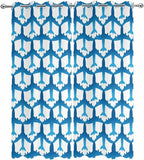 Outdoor Curtains for Patio Waterproof Weatherproof Blue Aircraft Porch Curtains - Image 6