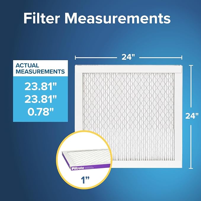 Filtrete 24x24x1 AC Furnace Air Filter, MERV 12, MPR 1500, CERTIFIED asthma & - Image 2