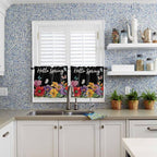 Spring Flowers Half Window Curtain 36 Inches Long, Watercolor Country Colorful - Image 2