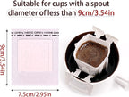 Pack of 50 Portable Hanging Ear Drip Coffee Bag, Single Serve Disposable Coffee - Image 2
