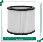90304 Replacement Filter with Lid, Compatible with Shop-Vac 90304, Shop Vac - Image 2
