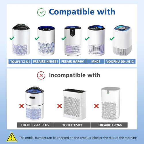 2 Pack TZ-K1 Replacement Filter Compatible - Image 2