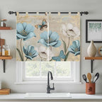 Spring Flowers Bedroom Curtains 63 Inch Length, Window Curtains Tab Top - Image 3