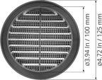 Graphite/Gray 4" Inch Round Ventilation Grille - Image 5