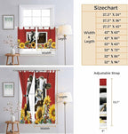 Cows Sunflowers Living Room Curtains 84 Inch Length, Window Curtains Tab Top - Image 8