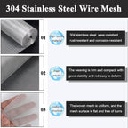 Stainless Steel Woven Wire Mesh, 304 Insect Screen, 30 Mesh Window Grid - Image 4