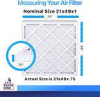 Filter King 21x49x1 Air Filter | 4-PACK | MERV 8 HVAC Pleated A/C Furnace - Image 2
