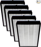 Nuwave OxyPure 5-Pack Genuine Replacement HEPA/Carbon Combo Filters, Removes by NuWave