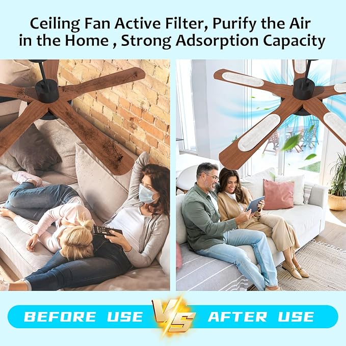 2026 Upgrade 5pcs Ceiling Fan Filters - Image 2