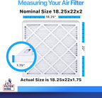 Filter King 18.25x22x2 Air Filter | 6-PACK | MERV 8 HVAC Pleated A/C Furnace - Image 2