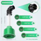 AC Drain Line Unclogger, HVAC to PVC Pipe AC Drain Line Cleaner Tool, A/C - Image 3