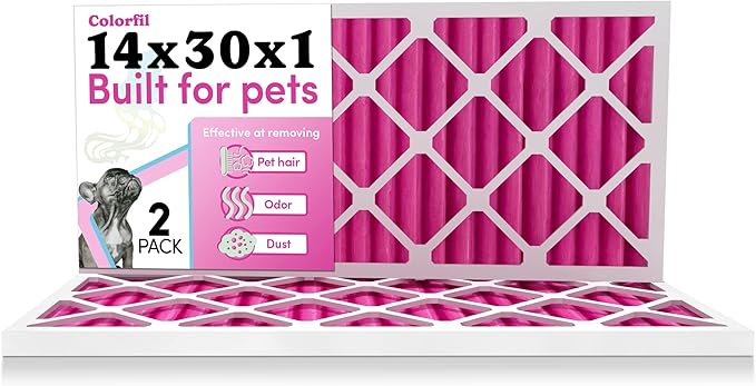 Colorfil 14x30x1 Air Filter | Made in the USA | Color Changing | Remove Cat and by ColorfilAirFilters