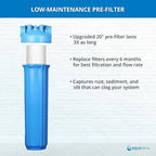 Aquasana Whole House Max Flow Water Filter | 1, 000 Gallons | Salt-Free - Image 4