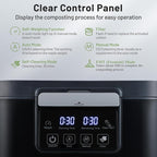 COSTWAY 4L Electric Composter for Kitchen, Smart Waste Dispenser Countertop - Image 8