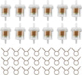 12pcs 1/4 Inch Gas Inline Fuel Filter Compatible by AloneGoer
