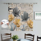 Spring Tulips Flower Bedroom Curtains 72 Inch Length, Window Curtains Tab Top - Image 4