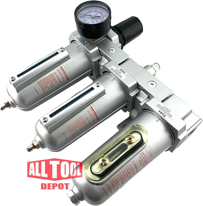3 STAGE, HEAVY DUTY INDUSTRIAL GRADE FILTER REGULATOR COALESCING DESICCANT - Image 4