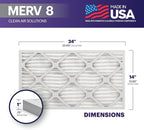 BNX TruFilter 14x24x1 Air Filter MERV 8 - Image 2