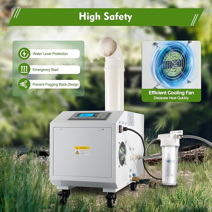 Agricultural Ultrasonic Humidifier, 3kg/h Fog Output Commercial Humidifier - Image 7