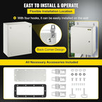 VEVOR NEMA Steel Enclosure, IP66 Waterproof & Dustproof, Outdoor/Indoor - Image 6