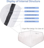 100 PCS New 3D Cutting PM 2.5 Activated Carbon Filter, 5 Layers 3D Pm2.5 Filter - Image 4