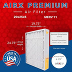AIRX FILTERS WICKED CLEAN AIR. 20x25x5 Air Filter MERV 11 Compatible - Image 2