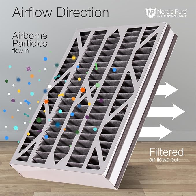Nordic Pure 16x25x3 MERV 14 Plus Carbon Trion Air Bear Cub Replacement Air - Image 8