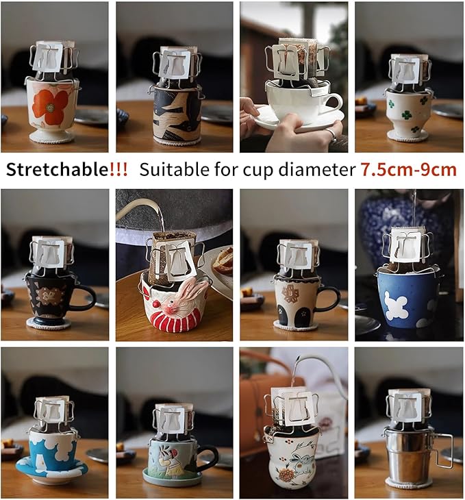 Hanging Ear Drip Coffee Bag Holder - Image 7