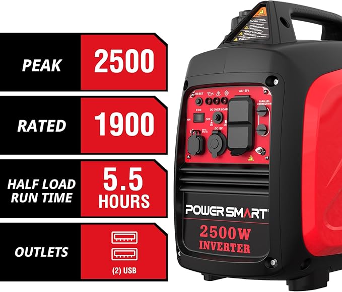 PowerSmart 2500-Watt Portable Inverter Generator - Image 2