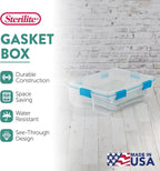 Sterilite 12-Pack Gasket Box, Weather-Resistant Storage Bins - Image 3