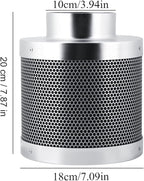 Stainless Steel Carbon Filter, 4 Inch Smelliness Control Scrubber, Odor Scrubber - Image 4