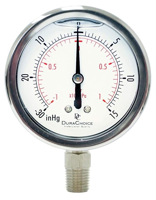2-1/2" Oil Filled Vacuum Pressure Gauge - Image 2