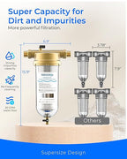 Waterdrop Mega Spin Down Sediment Filter, Reusable Whole House Water Filter - Image 4